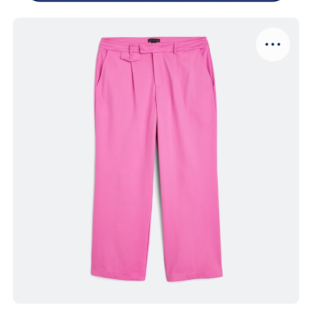 Pink pants, wide leg size 16. Very high quality beautiful pant.